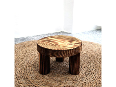 원목 화분 받침대 우드스텐드 소 22x15cm 원형