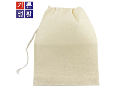 국산 천연 삼베주머니(대) 27x32 면보 거름망 육수망