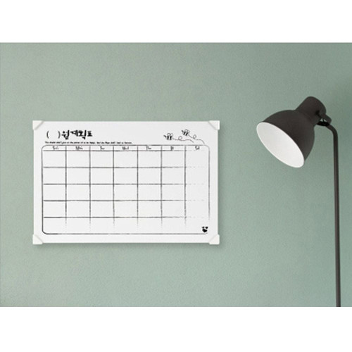 노프레임 화이트 보드 월간 계획표(70cm x 50cm)