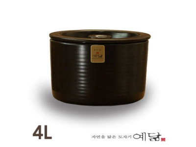 현관 소금 항아리 옹기 단지 4L 용량