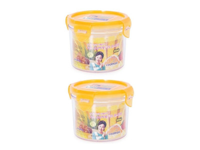 (세트)쿨맥시III 밀폐용기(원형)600ml 2개