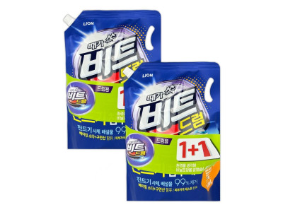 비트 때가 쏙 액체세제 드럼용 리필 1.55L 2P - O