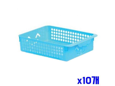인테리어 스마일 키즈바스켓 4호-색상랜덤 x10개