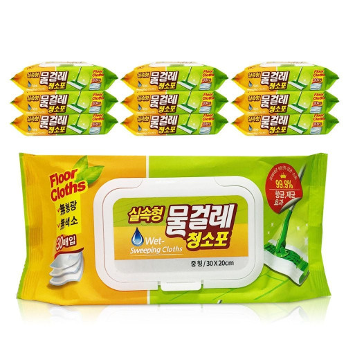 30매 청소 실속형 고급형 중형 청소포 물티슈 물걸레청소포