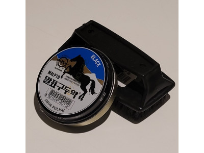 구두닦기 신발 구두 검정구두광택제 구두약 솔세트 세트