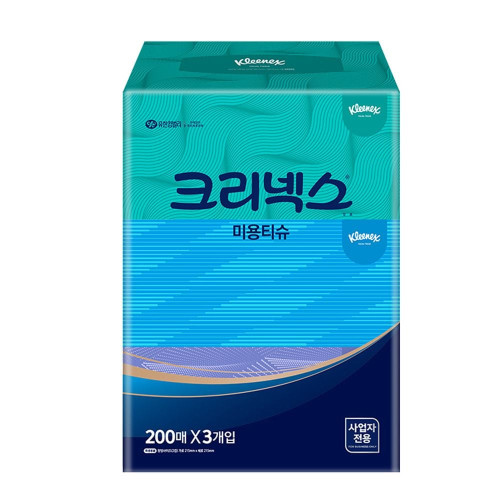 크리넥스 3팩 미용티슈 콤비 200매