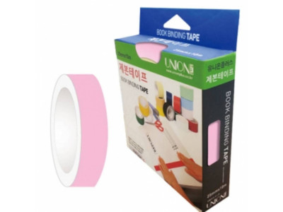 제본테이프 25mm x10m 핑크 제본커버 제본용테이프 제