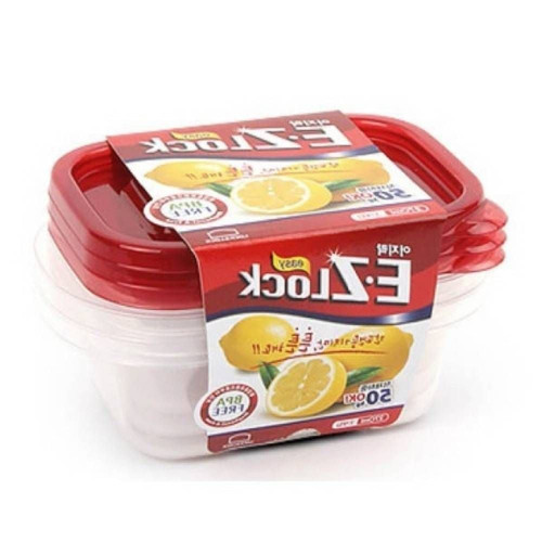 보관용기 직사각 270ml 3개 전자렌지사용가능용기 플