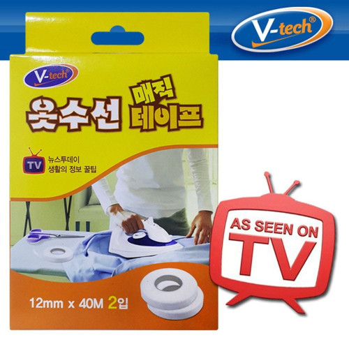 TV방영 다리미용 매직 옷수선테이프 40M 2롤)