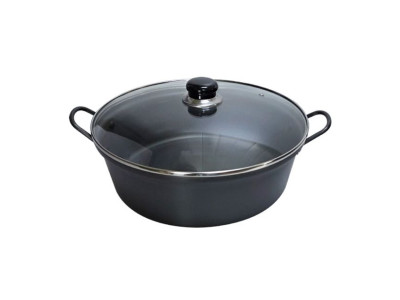 경질 국수 냄비 32cm (뚜껑O) 찌개 전골 깊은냄비