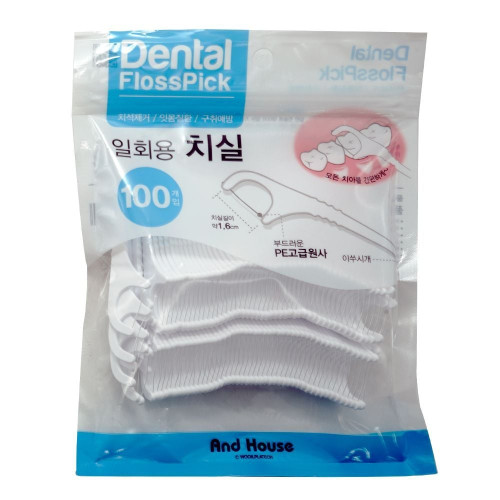 일회용치실 이쑤시개 치간칫솔 100개들이치실 청소치실 100개입