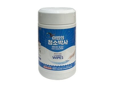 마법의청소박사 150매 원통형 다용도 클리너티슈 기름때 찌든때 세정용
