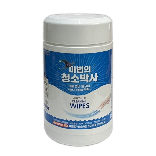 마법의청소박사 150매 원통형 다용도 클리너티슈 기름때 찌든때 세정용