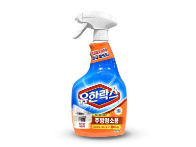 유한락스 주방 청소용 기름때 세정제 스프레이 750ml