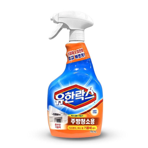 유한락스 주방 청소용 기름때 세정제 스프레이 750ml