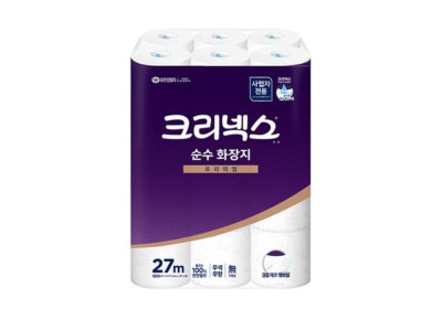유한킴벌리)크리넥스순수3겹화장지(25M/24롤)