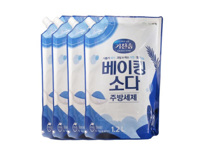 무궁화 키친솝 베이킹소다 주방세제 1.2Lx4개
