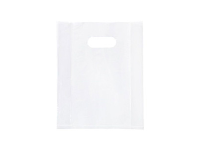 투명 무지 타공 PE 손잡이 봉투 M형 200X250mm 50매