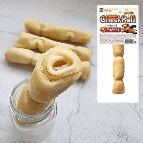 강아지 먹태 우유껌 칙롤 S 50g 1P 중대형견 치석