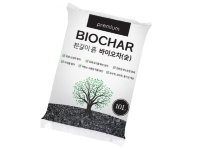 NEW 2025 원예 텃밭 분갈이 바이오차 숯 10L