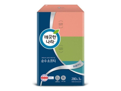 깨끗한나라 미용티슈 1팩 280매x3개입