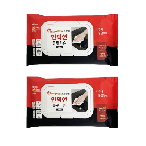 인덕션 오븐 크린티슈 60매 물얼룩 찌든때 기름때
