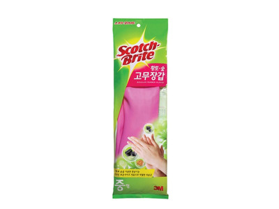 3M 스카치브라이트 5410 황토숯 고무장갑 (중)