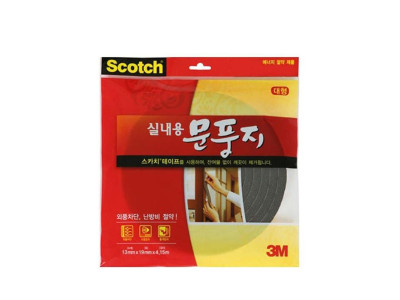 3M 스카치 2286 실내용 문풍지 대형(13mmx19mmx4.16m)