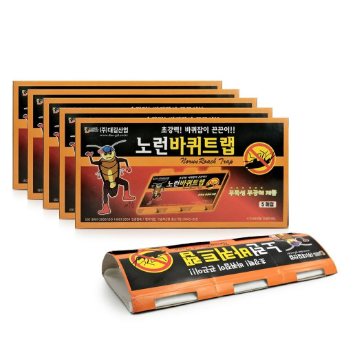 노런 바퀴트랩(5매입)(5개) 초강력 바퀴벌레 퇴치
