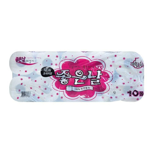 좋은날 천 연펄프 40m 10롤 두루마리 휴지