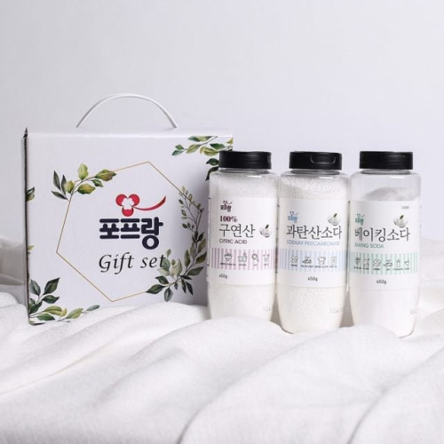 포프랑 구연산+베이킹소다+과탄산소다 3종선물세트