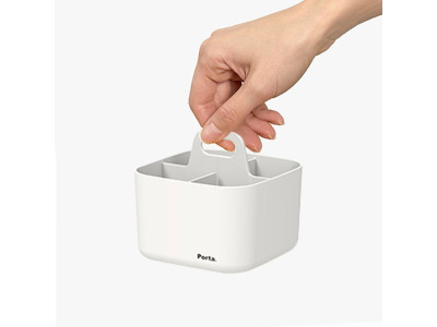 칸막이 소품정리함 펜홀더 연필꽂이 11.3cm 1개 WH