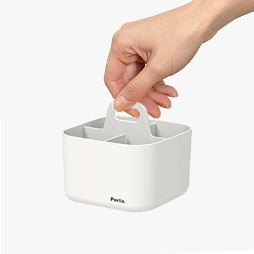 칸막이 소품정리함 펜홀더 연필꽂이 11.3cm 1개 WH