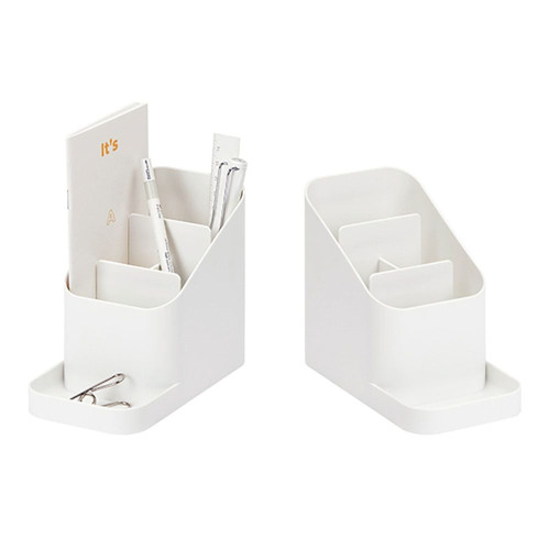 연필꽂이 펜홀더 책상정리함 16x8.6cm 1개 WH