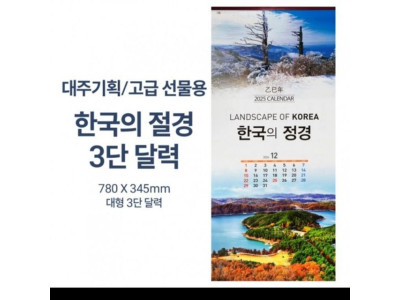 2025년 달력 예쁜 디자인 고급 벽걸이달력