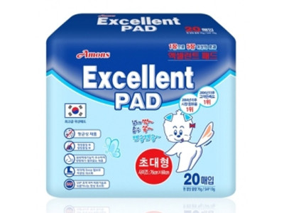 강아지 무향 배변 패드 초대형 20매입 1P 실내 화장실