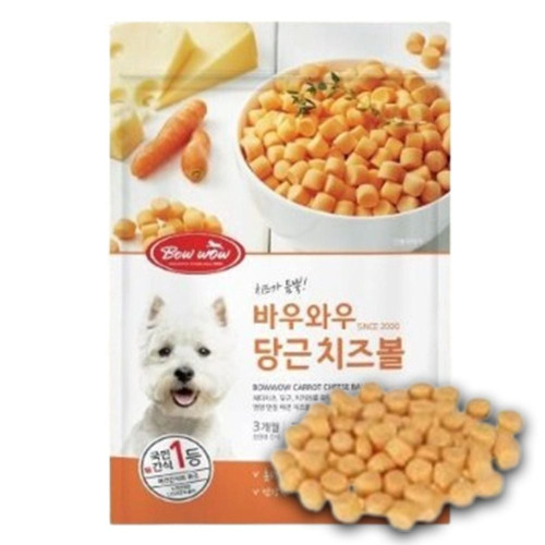강아지 한입 간식 당근 치즈볼 200g 1P 노즈워크 트릿