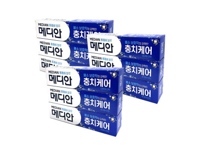 메디안 후레쉬블루 아쿠아민트 불소치약 120g 3입 3개