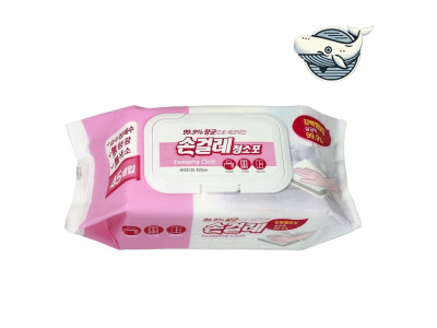 청결한 핑크 손걸레 위생 바닥청소 청소포