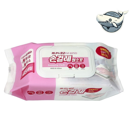 청결한 핑크 손걸레 위생 바닥청소 청소포