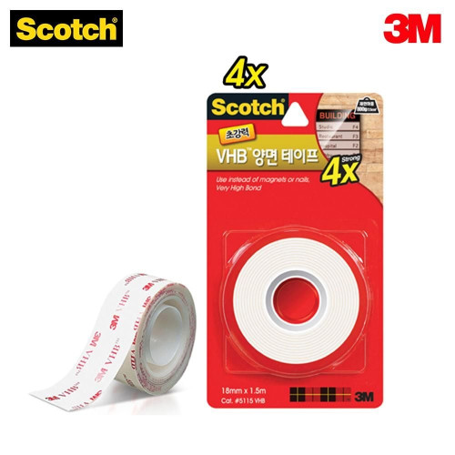 3M 스카치 초 강력 VHB 양면 테이프 5115 (18mmx1.5m)