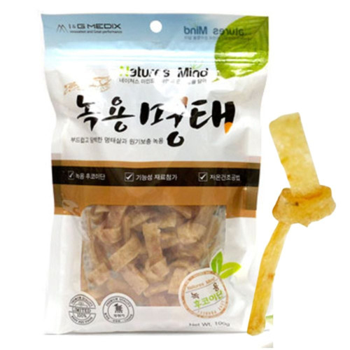 강아지 후코이단 녹용 명태 어포 100g 1P 영양 훈련