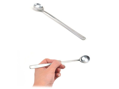 고급 무광 샤틴 스텐 롱 티스푼 커피스푼 19.5cm 8호