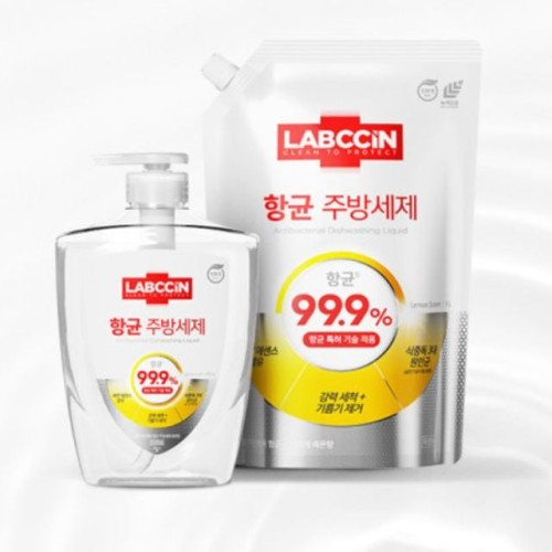 랩신 향균주방세제 레몬향 리필 1.2