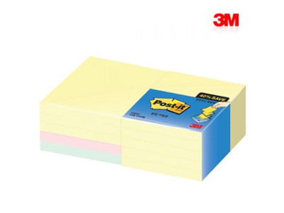 3M3M 포스트잇 알뜰팩 팝업 리필용 76x76 10패드