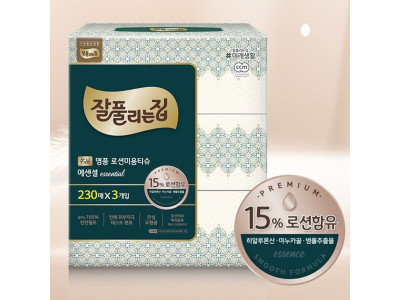 잘풀리는집 로션티슈 미용티슈 각티슈 230매 3입