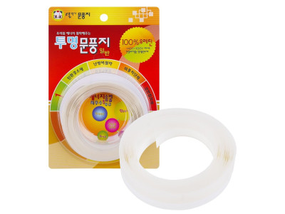투명 문풍지 25mm 5M 창문 바람막이 단열 소음감소