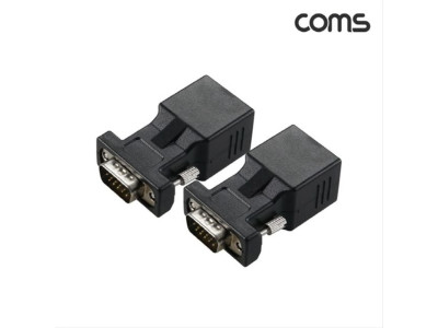 VGA M to RJ45 F 젠더 세트 2개입 영상 랜선 RGB