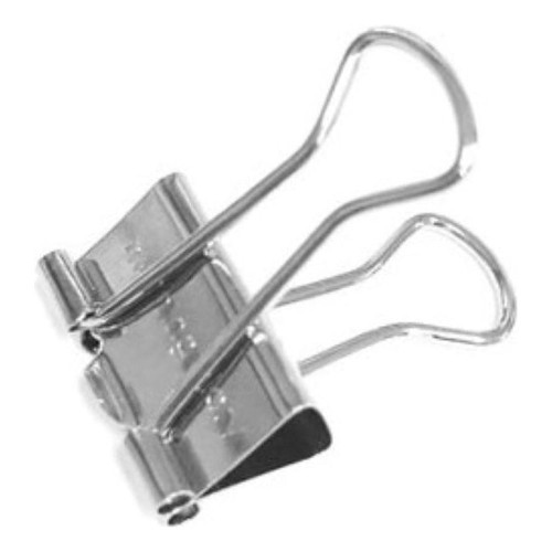 사무용 더블클립은색 크롬 폭19MM 1통 40개입