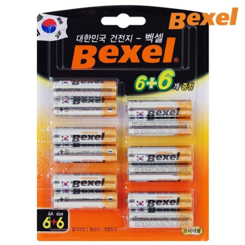 벡셀 AA 건전지 6P + 6P